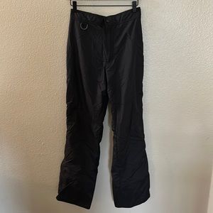 Rawik black Fleece Lined Side Zip Snow Pants Size Small